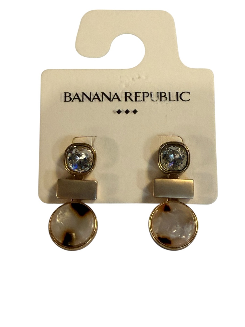 Banana Republic Triple Tier Post Earrings NWT - Picture 2 of 4